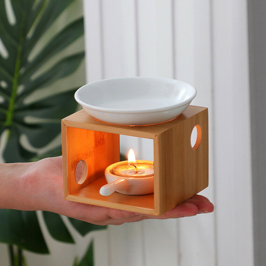 Essential Oil Burner Wax Melt Burner Aroma Oil Warmer Spa Yoga Home Decor