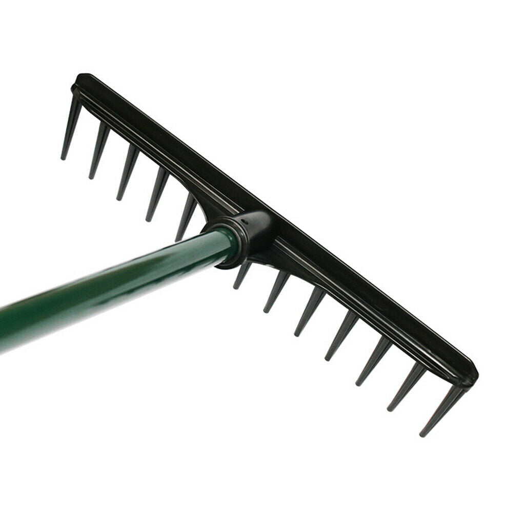 2x Sand Bunker Rake Golf Leaves Rake Head Club Rest Tools Leaf Head Kits
