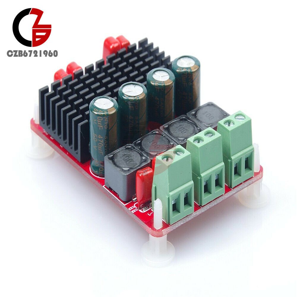 TPA3116 DC 24V Digital Amplifier Board Dual Channel Stereo 2x50W PBTL Mono 100W