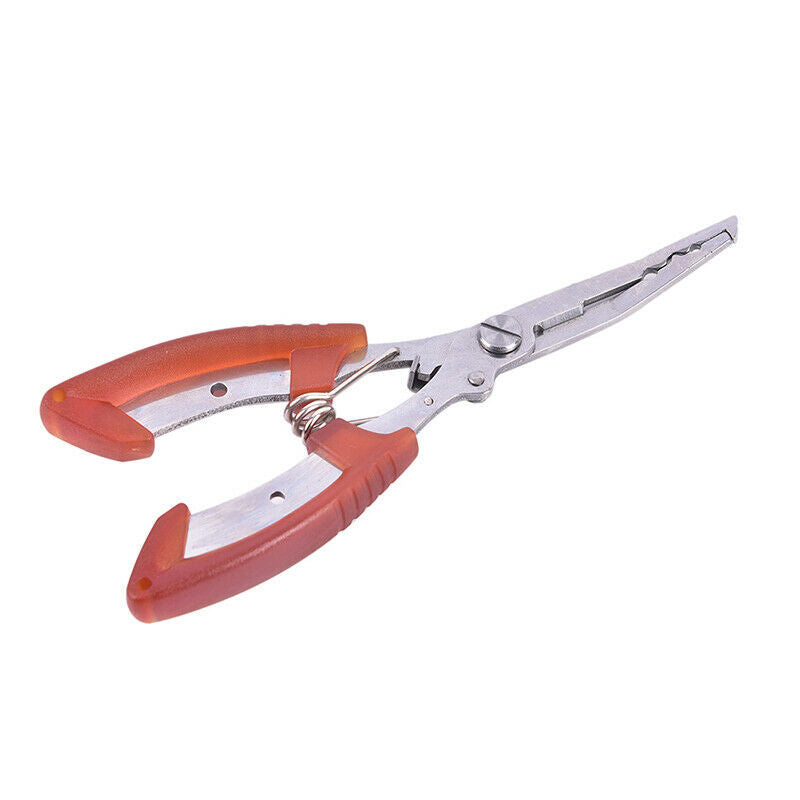Orange Fishing Pliers Stainless Steel Hook Cutter Line Remove Fishing To.l8