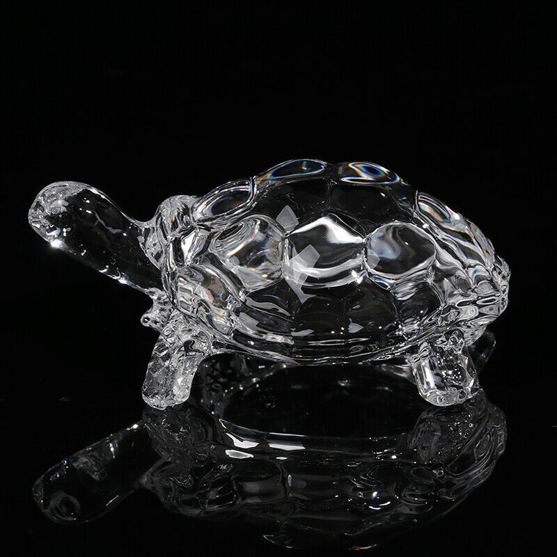 Glass Tortoise Ornament Home Decor Accessories Simulated Tortoise Desktop De DF