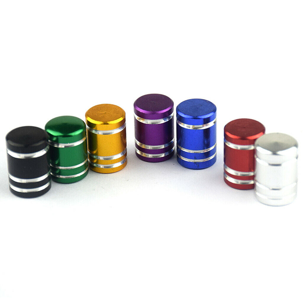4pcs Precision Aluminum Tires Stem Caps Valve Dust Caps Replacement 11mm