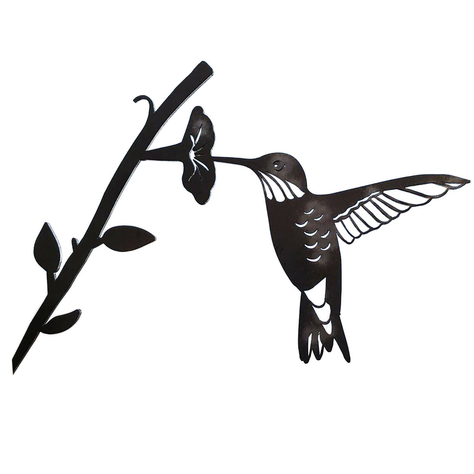 Hummingbird Metal Bird Art Garden DecorYard Tree Metal Art Ornament Outdoor
