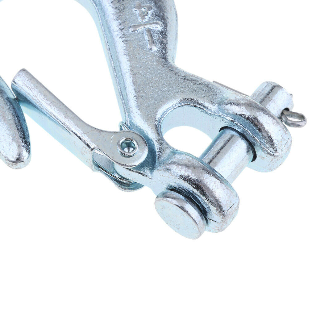 2pieces 1/4" Winch Hook with Clevis Safety Latch for Trailer ATV Boat Towing