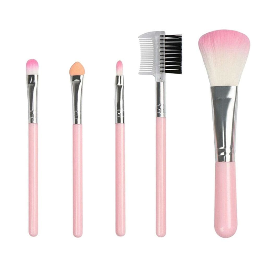 5Pcs Makeup Brushes Set Eyeshadow Eyeliner Applicator Blusher Blending Brush