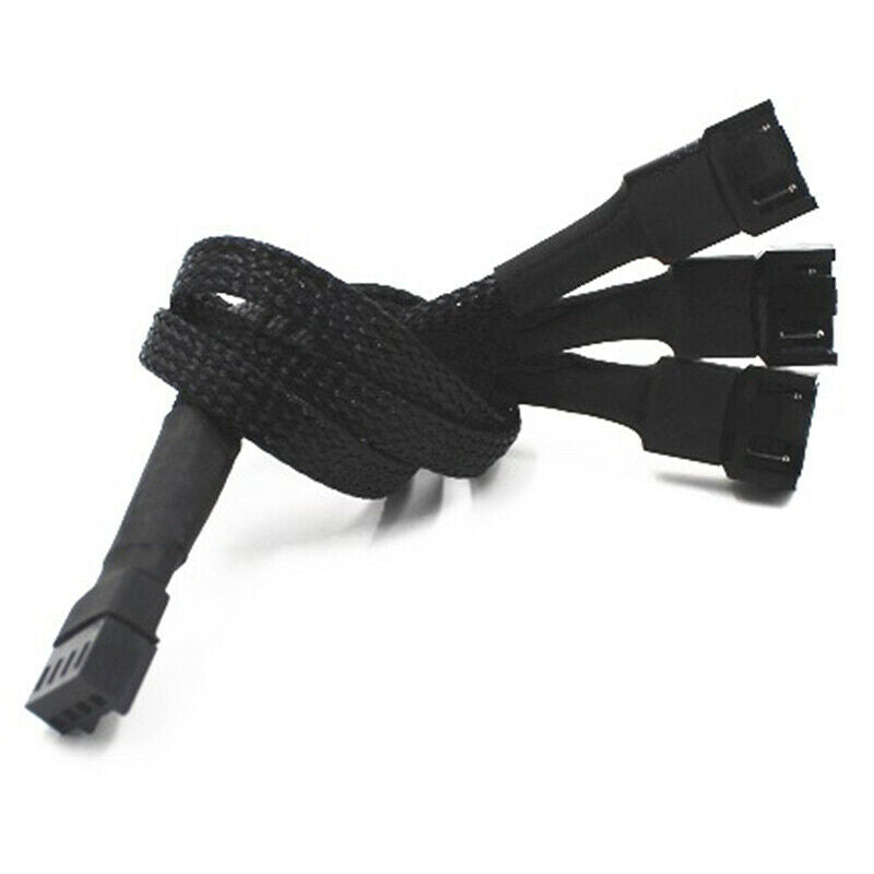 1PC 3pin Fan Sleeved Extension Splitter Hub Cables Motherboard CPU 3 pin .l8