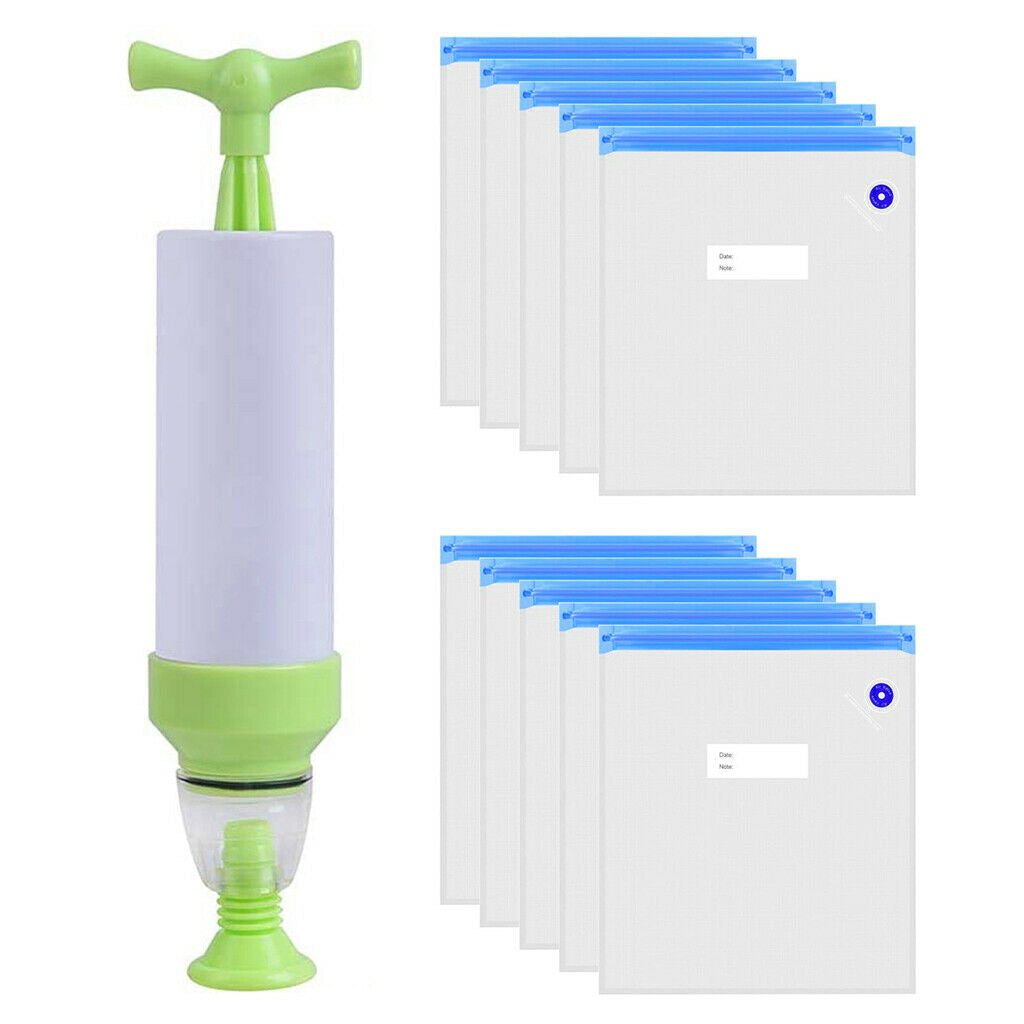 10Pieces Reusable with Manual Air Pump for Filament Storage Prevent Humidity