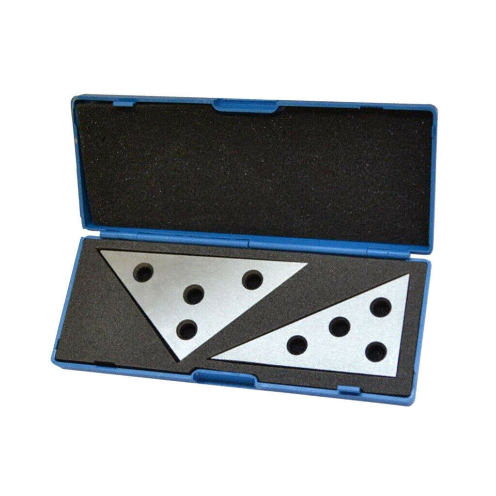 2Pcs/Set High Precision Angle block with 45/45/90 degree and 30/60/90 degree