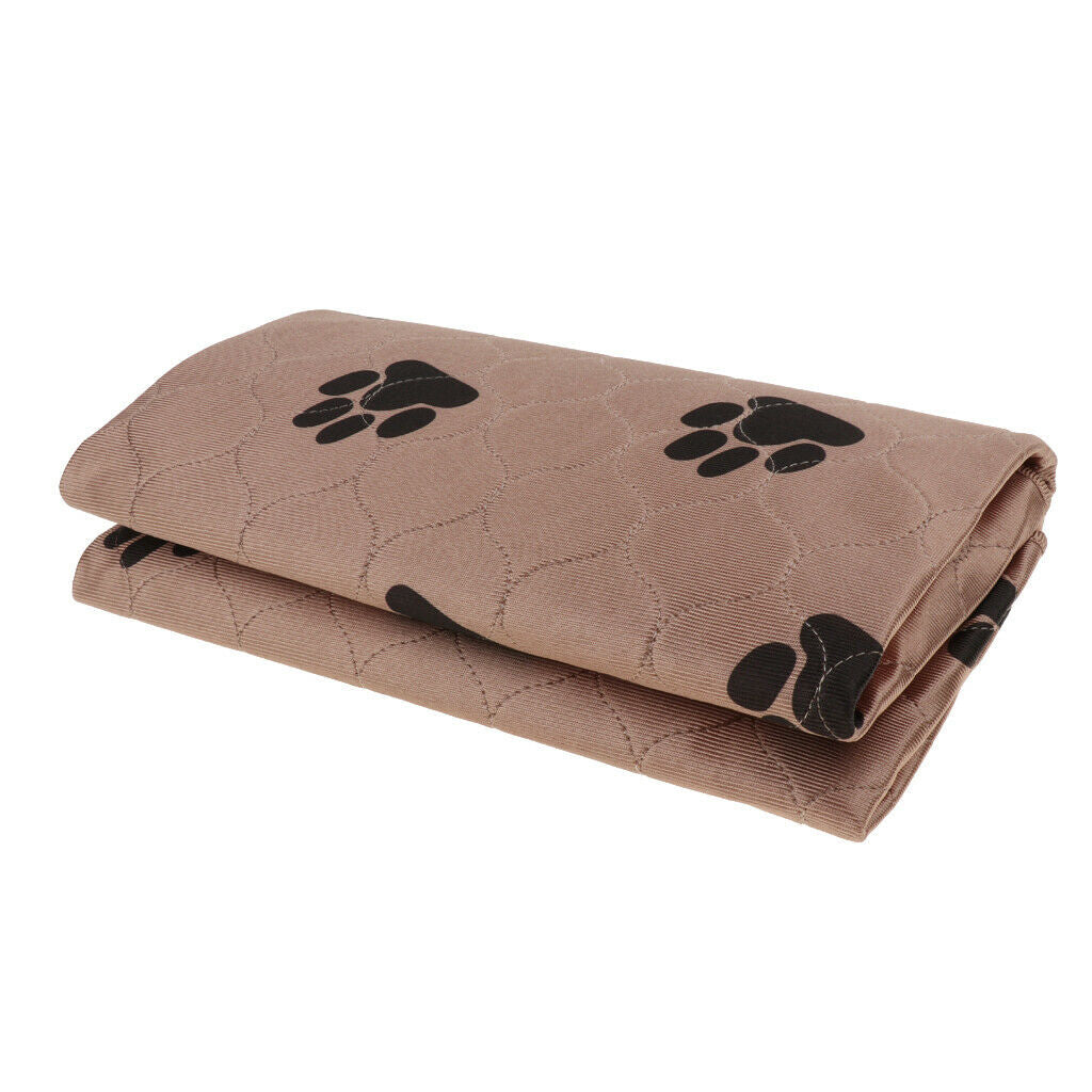 Microfiber Pet waterproof Bed Mat Pet Cover Cushion for Dog Puppy Brown L