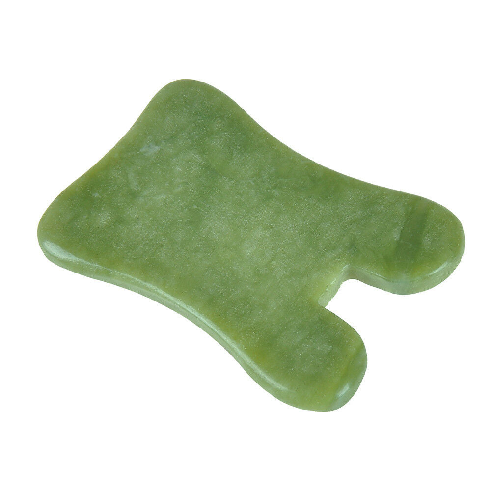 Gua Sha facial massage chinese medicine natural jade board scraping tool B Xz