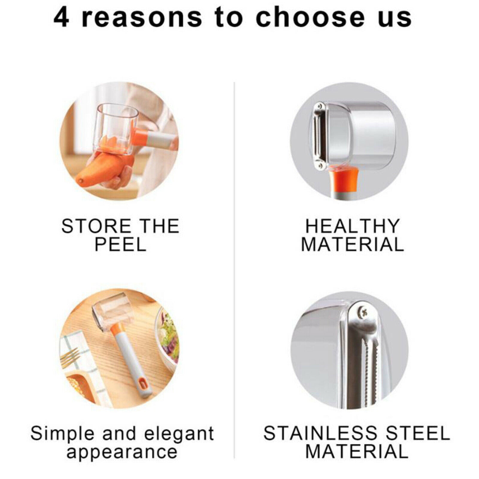 Vegetable Peelers Cabbage Orange Lemon Potato Peelers Stainless Steel Blade