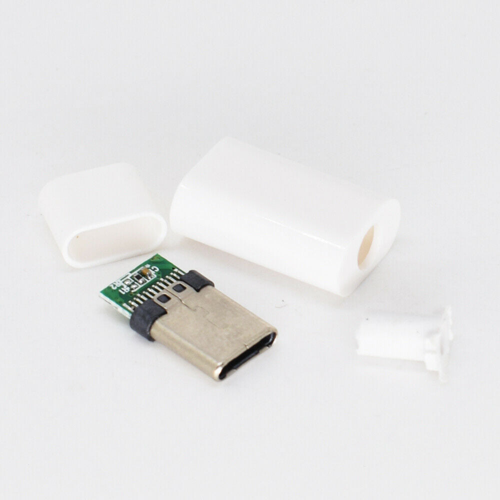 10sets USB 3.1 Type C USB C Male Plug DIY Connector Solder Housing Cover