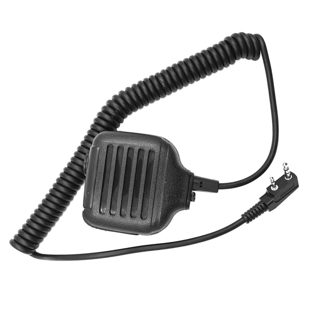 Two-Way Radio Waterproof Remote Speaker Microphone Black For   Radio
