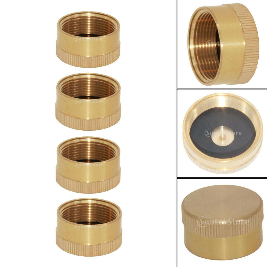 4pcs/set 24mm Diameter Heavy Duty Solid Brass 1LB Propane Gas Tank Bottle Seal