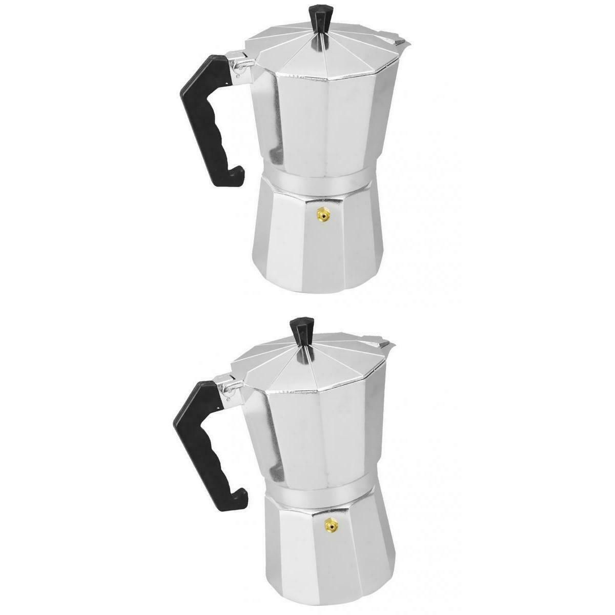 Aluminum Coffee Moka Cooker Pot Expresso Latte Cooker Coffee Maker 3 / 6Cups