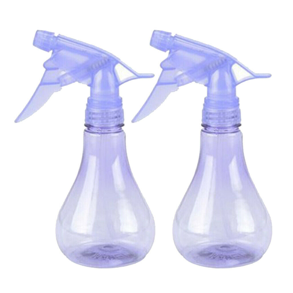 2x 250ml Hair Trigger Spray Bottle Purple Barber Car Washing Sprayer Tool