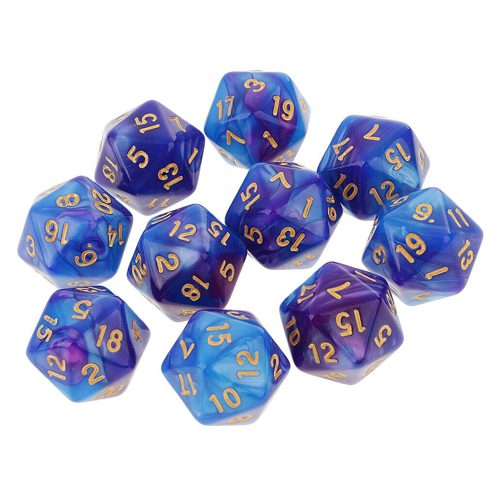 Set of 30PCS D20 Polyhedral Dice for MTG RPG Dungeon & Dragons Board Game