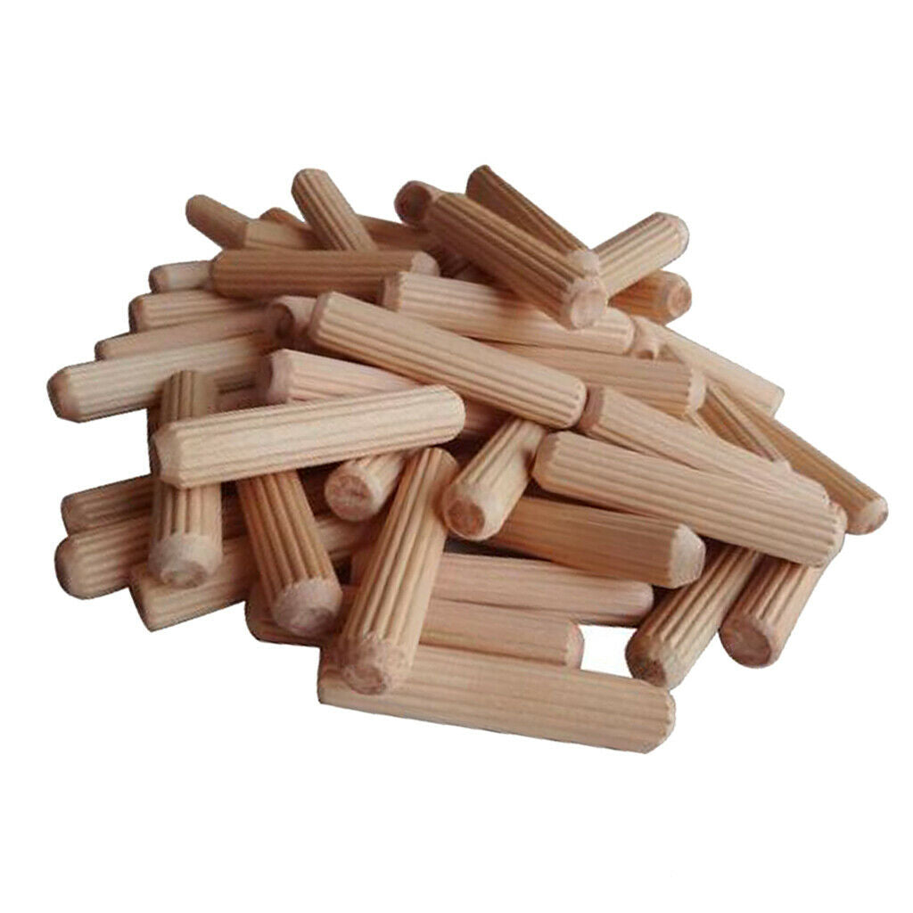 300x Wooden Dowel Rods Untreated Hardwood Rod for Woodworking
