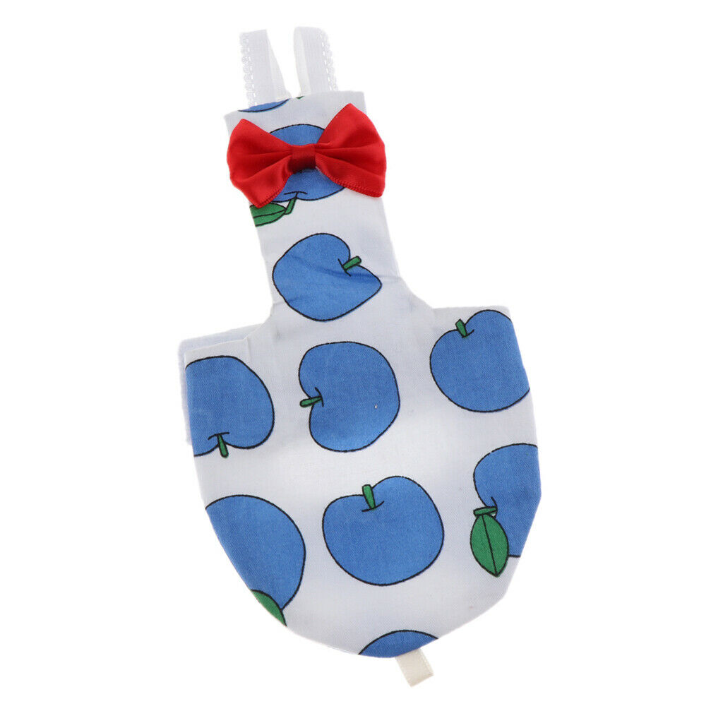 Parrot Diaper Washable Bird Pee Pad Nappy for Small to Large Birds Blue XS