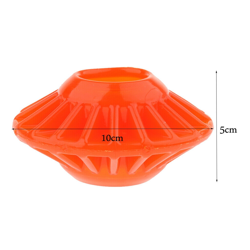 Dog Training Toys Flying Discs Flyer Silicone for Big Small Dogs Soft Orange