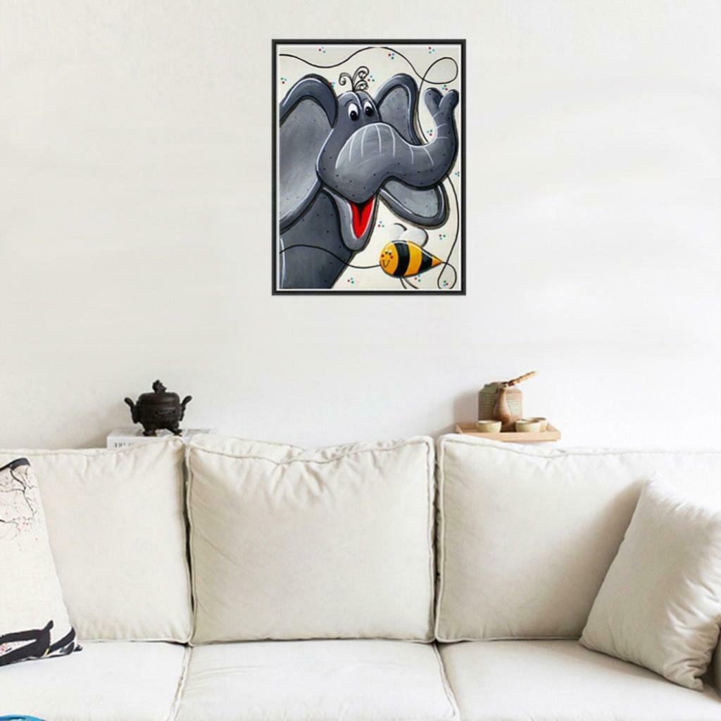 5D Diamond Painting Cartoon Animal Picture Crystals Embroidery Arts Elephant