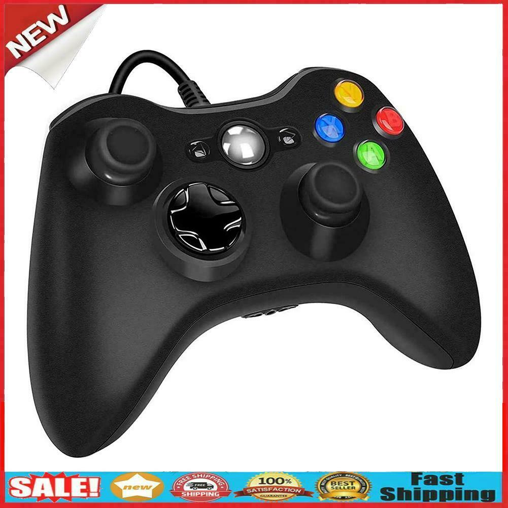 BLACK BRAND NEW USB WIRED CONTROLLER FOR MICROSOFT XBOX ONE S DESKTOP LAPTOP
