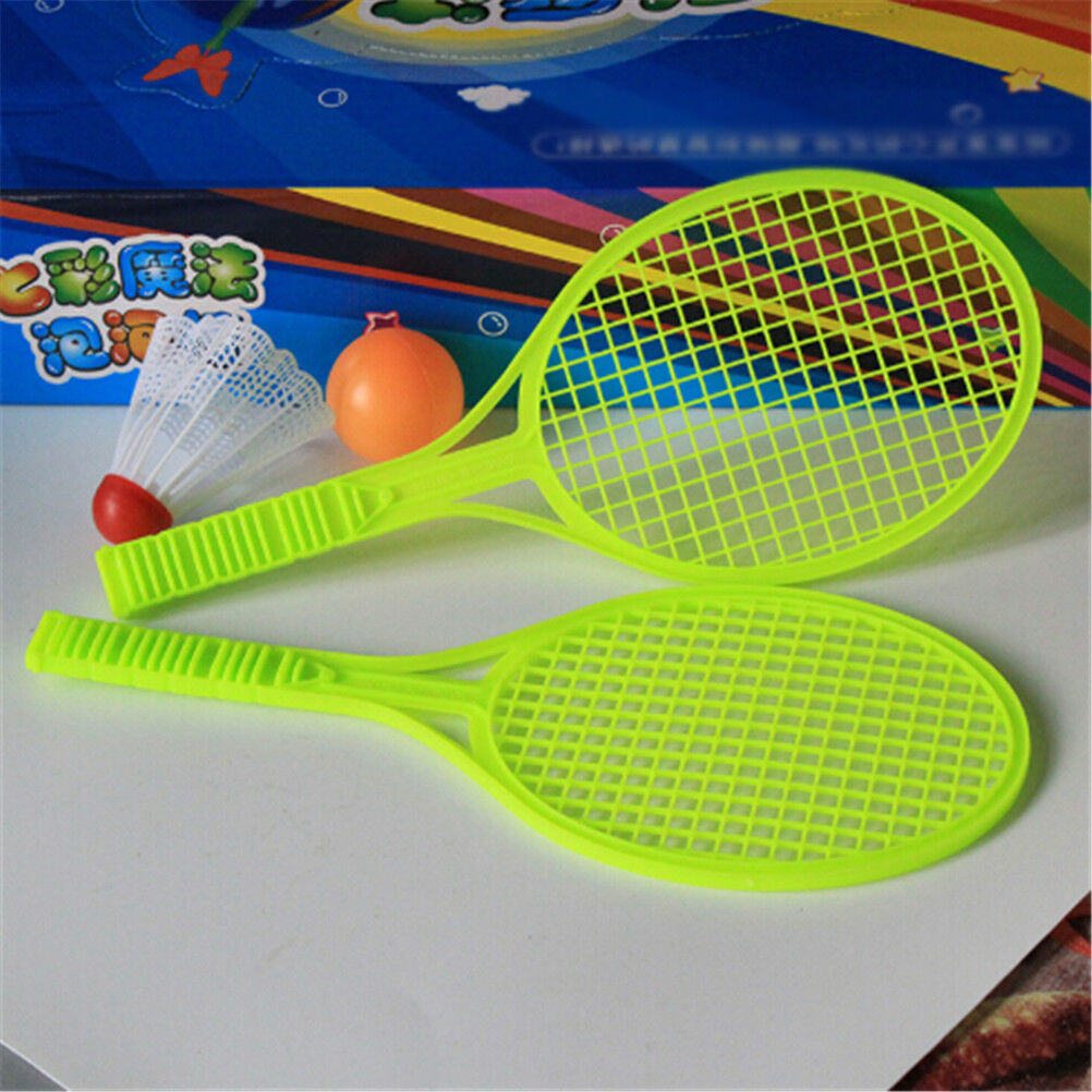 Kids Outdoor Badminton Tennis Set Racket Parent-child Sport Educational To.l8