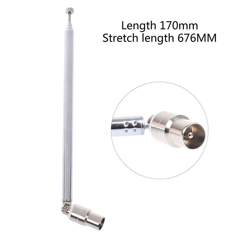 Telescopic DVB-T Antenna 7 Sections 15dbi DVB-T TV HDTV Radio DVD Antenna.l8