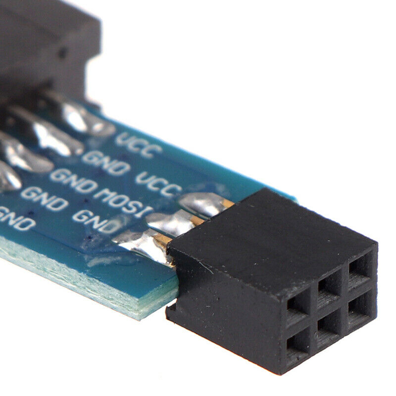 1Pc 10Pin To 6Pin Adapter Board For AVRISP USBASP STK500 Interface Conver ^PE WF