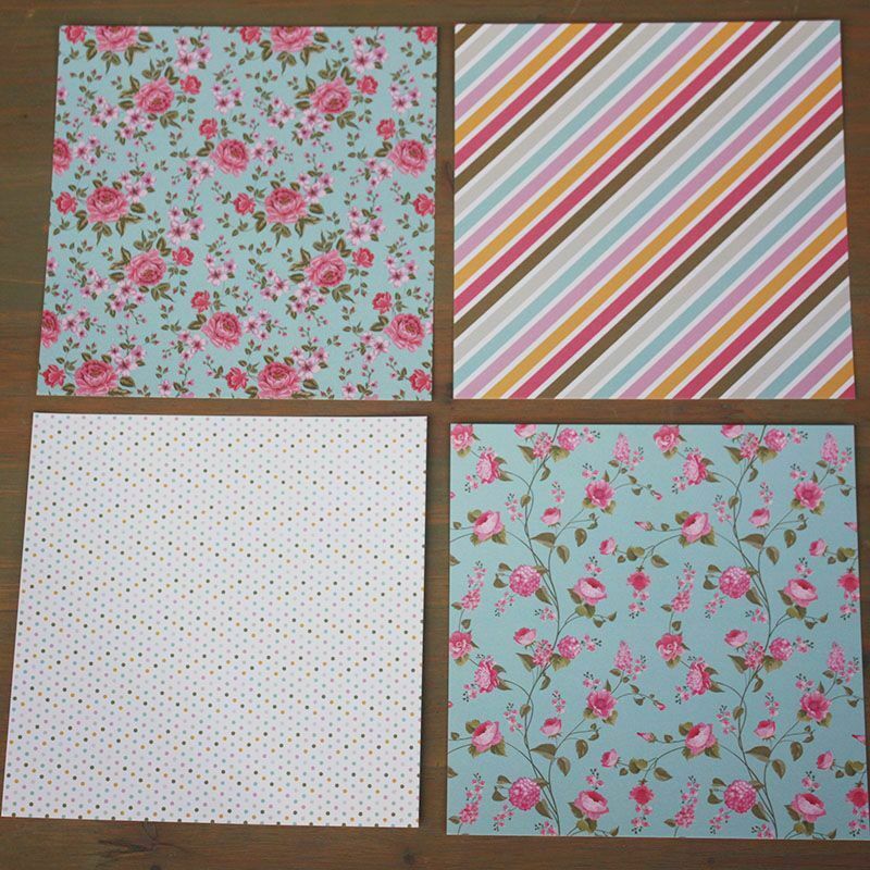12X 6'' Tea Time Paper Pad Sheet Single-sided DIY Scrapbooking Card Craft Charm