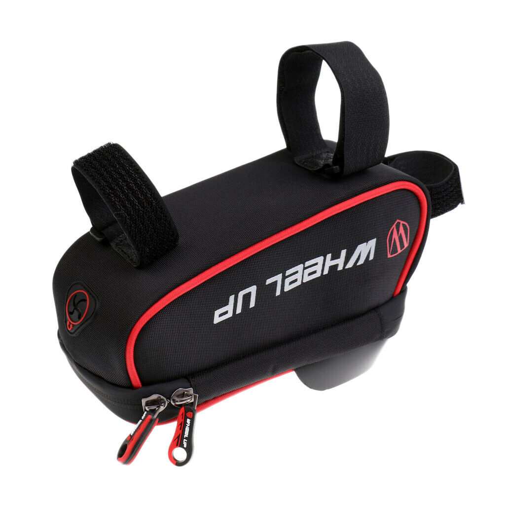 Cycling Bike Bicycle Frame Tube Mobile Phone Bag Pannier Phone Pouch Red