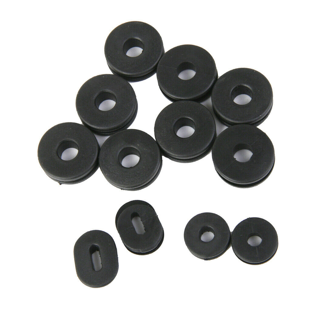 24 Pieces Rubber Grommets Washers Replacement Parts Kit For GS125 Motorcycle