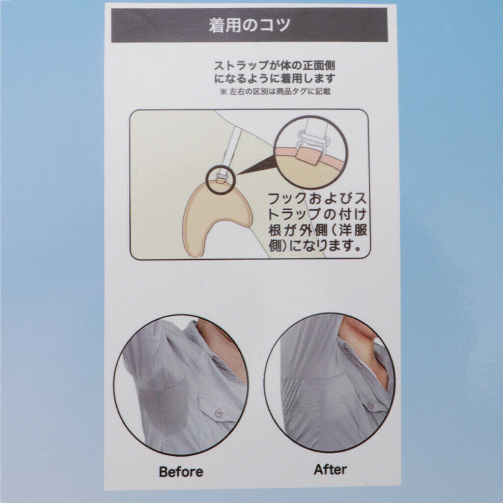 1Pair Unisex Washable Breathable Underarm Armpit Sweat Absorbing Shield Pads