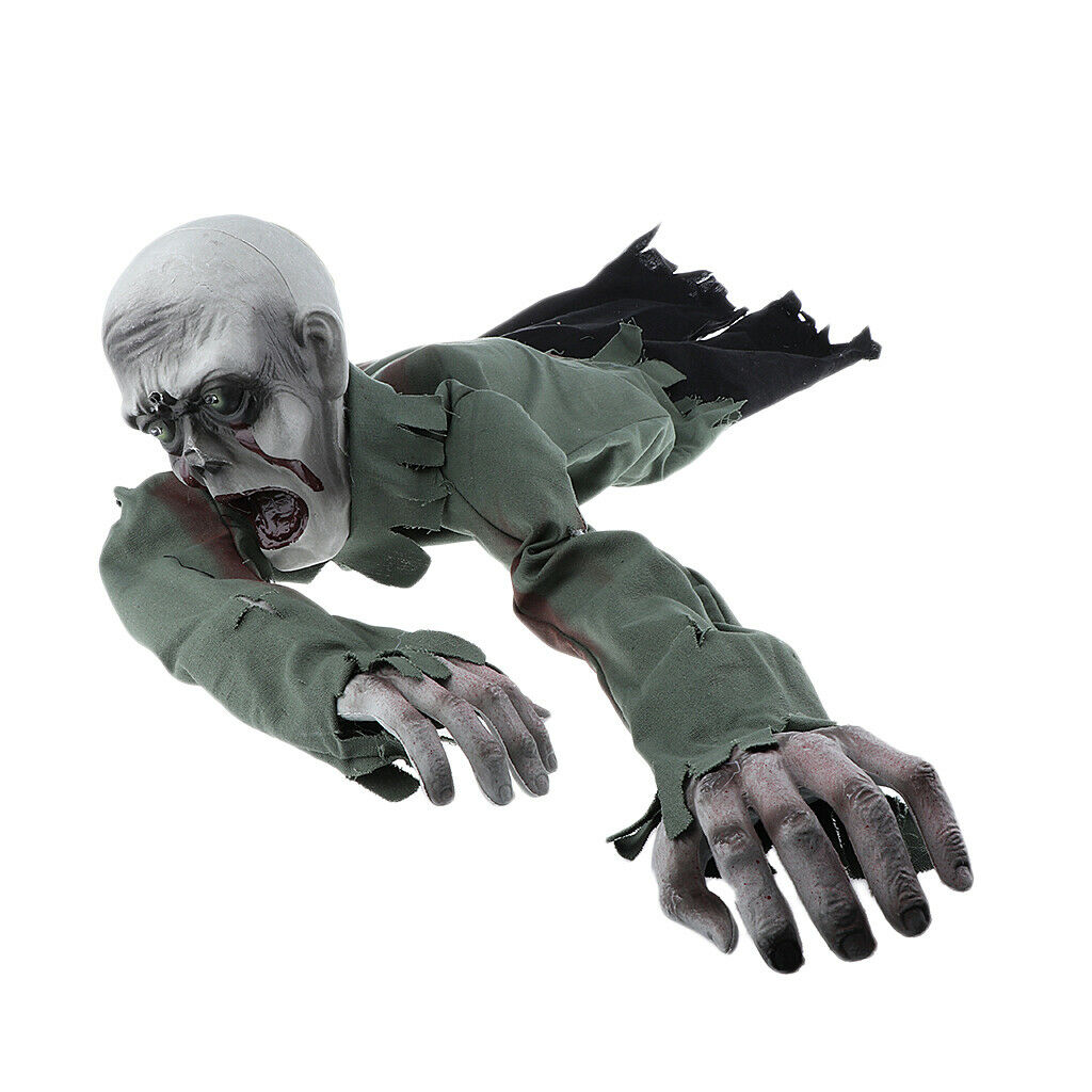 Crawling Ghost Halloween Haunted House with Glowing Eyes and Screaming Sound
