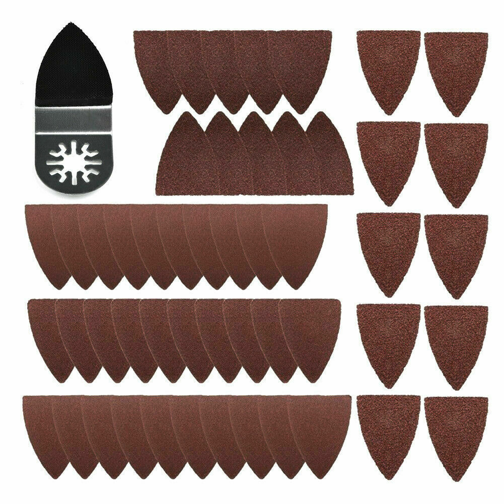 51x Finger Sanding Sheets Pads Paper Set For Fein Bosch Oscillating Multitool