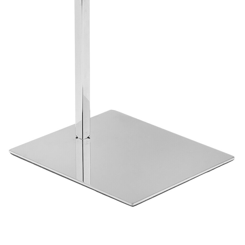 Adjustable Handbag Display Stand Rack Bag Purse Shelf Stainless Steel 15x12x38cm