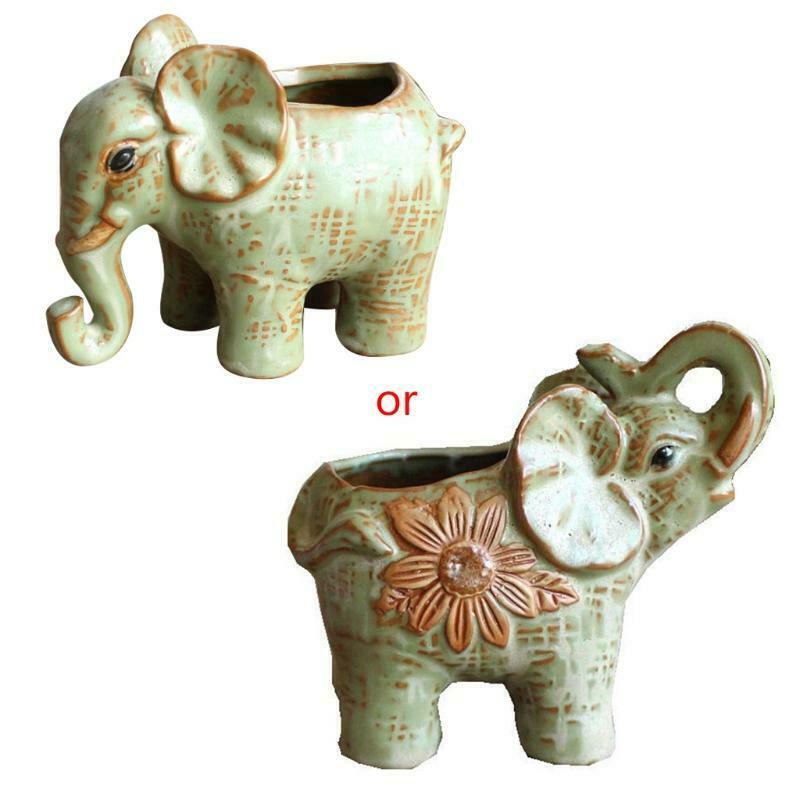Animal Shaped Cartoon Flower Pot Elephant Vase Pot Succulent Plants Home Decor