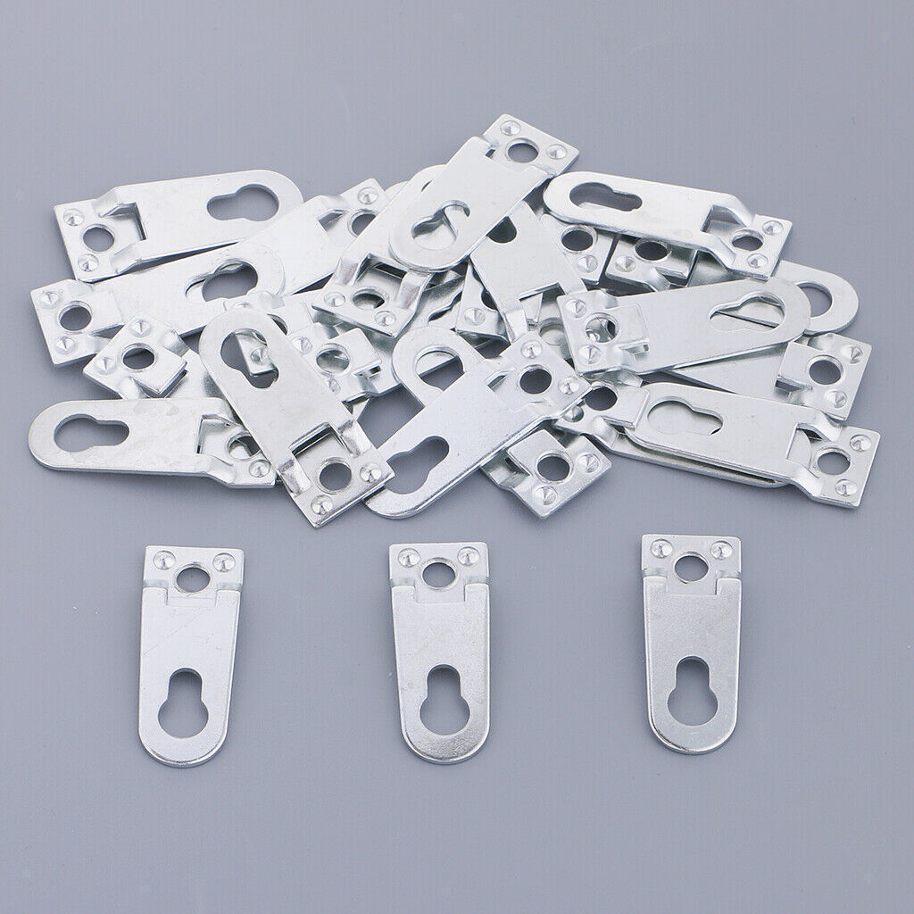 25pcs Hardware Keyhole Hanger And Wall Decor Hanger Heavy
