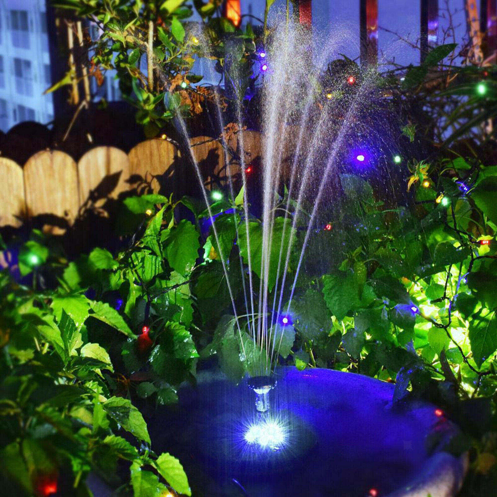Bird Bath Solar Fountain Water Pump Solar Powered Fountain for Garden Decor