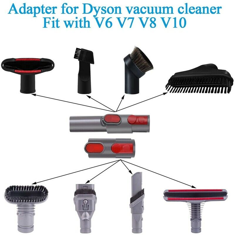 Air Driven Turbo Brush Vacuums Nozzle Tool Pet Attachment Vacuum Hose AdapteW4P2