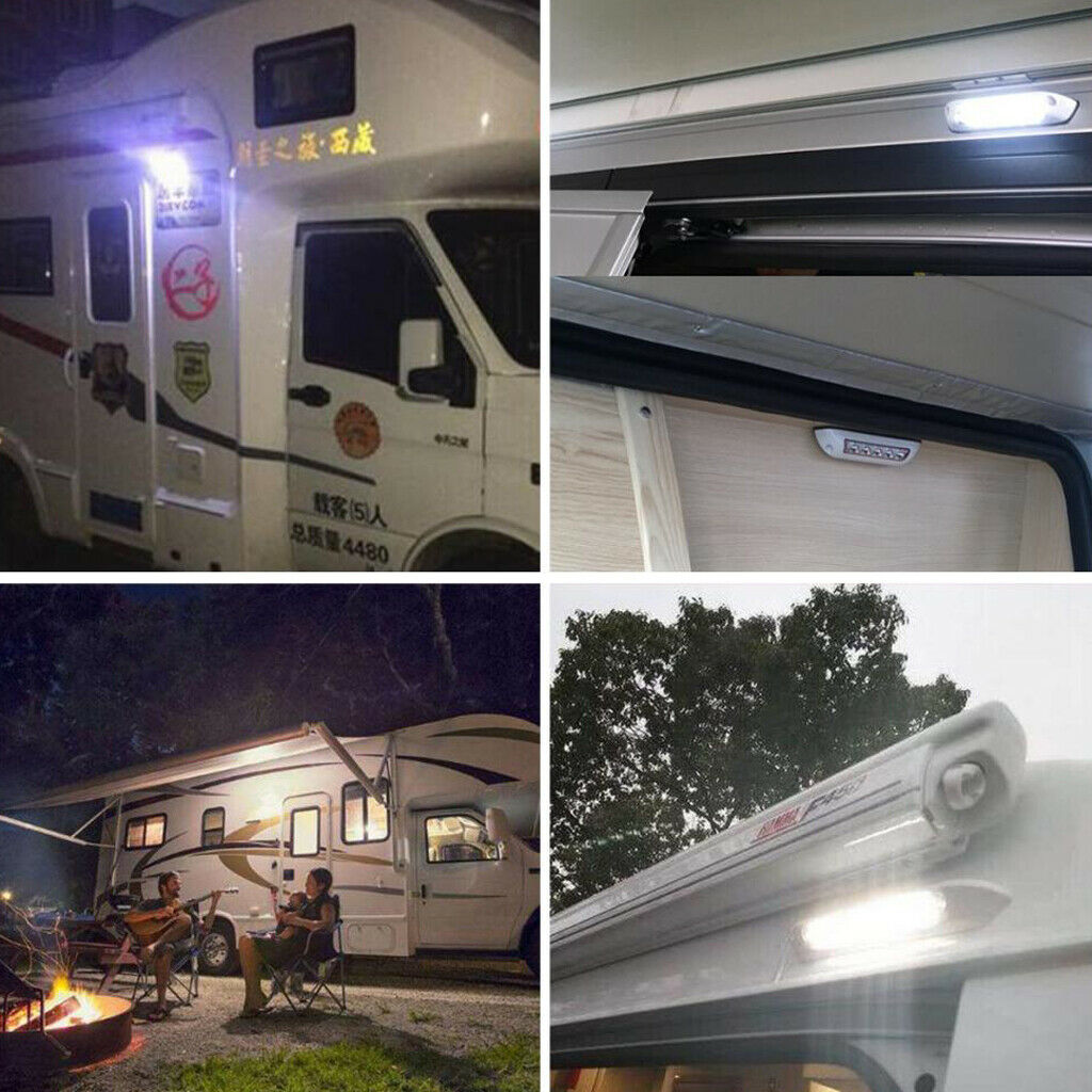 12 Volt Waterproof Camping Lights for Awning/Porch/Exterior Lighjting 10 LED