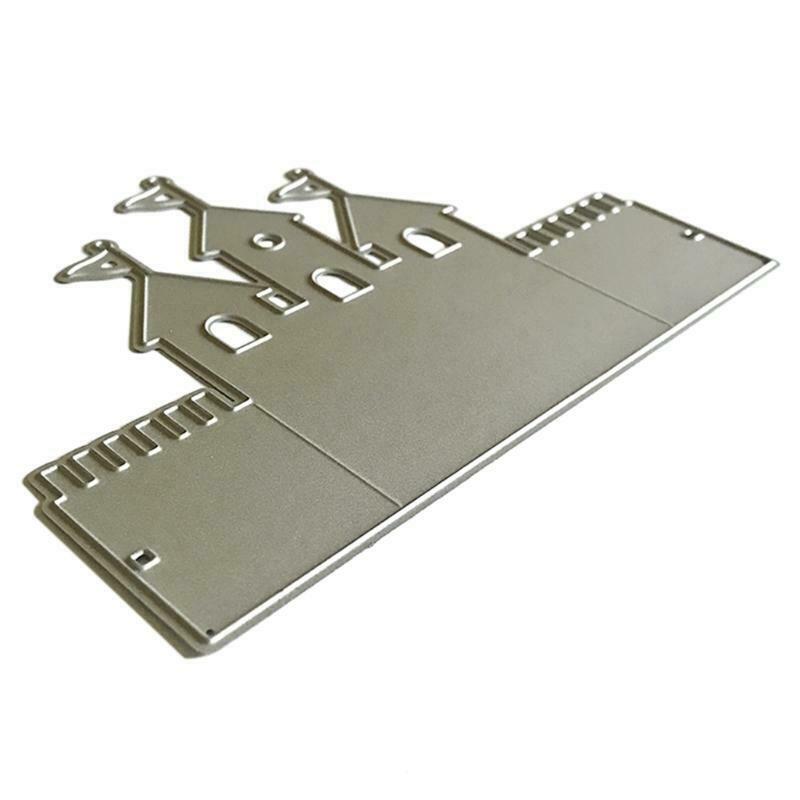 Castle Metal Cutting Die Stencil DIY Scrapbooking Album Paper Card Template Mold
