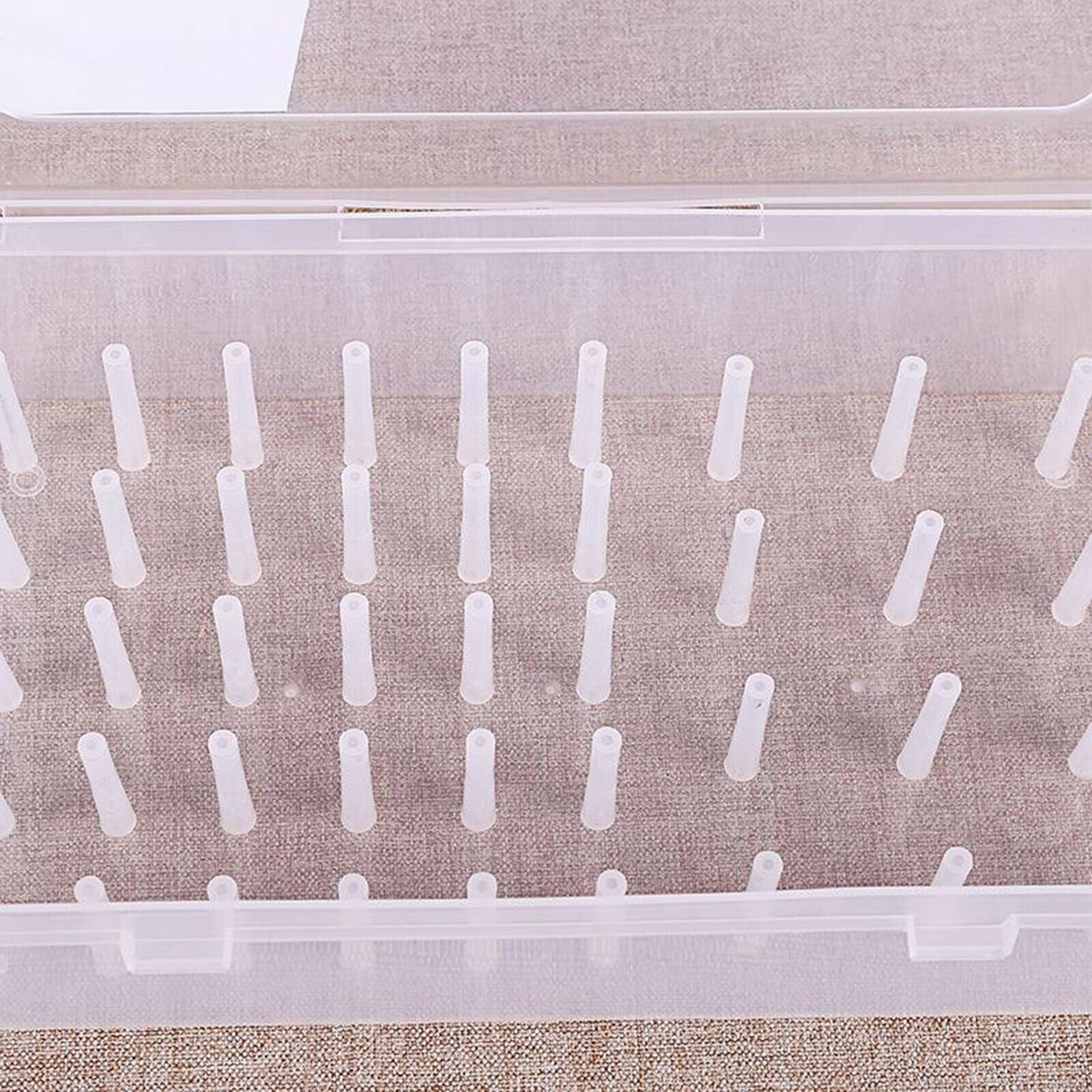 Portable Empty Case Holder Box Container 42 Spools Pole for Sew Threads Storager