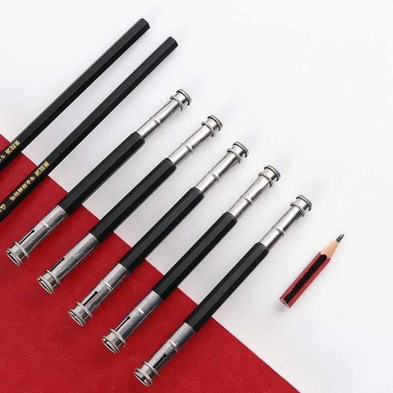 2Pcs Dual Head Pencil Extender Drawing Writing Tool Holder Art Pencil Lengthener
