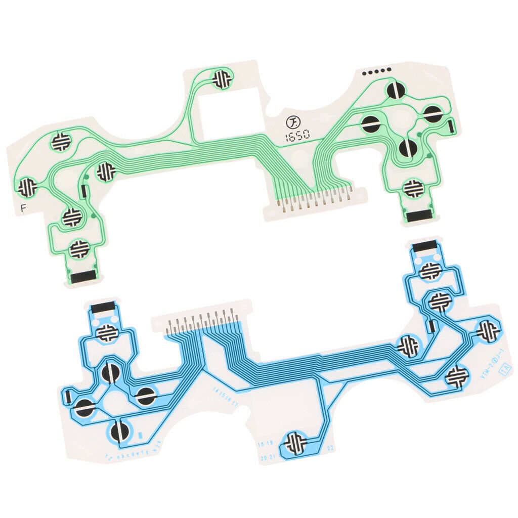 2x Replacement Button Ribbon Circuit Board Film Part for PS4 Controller