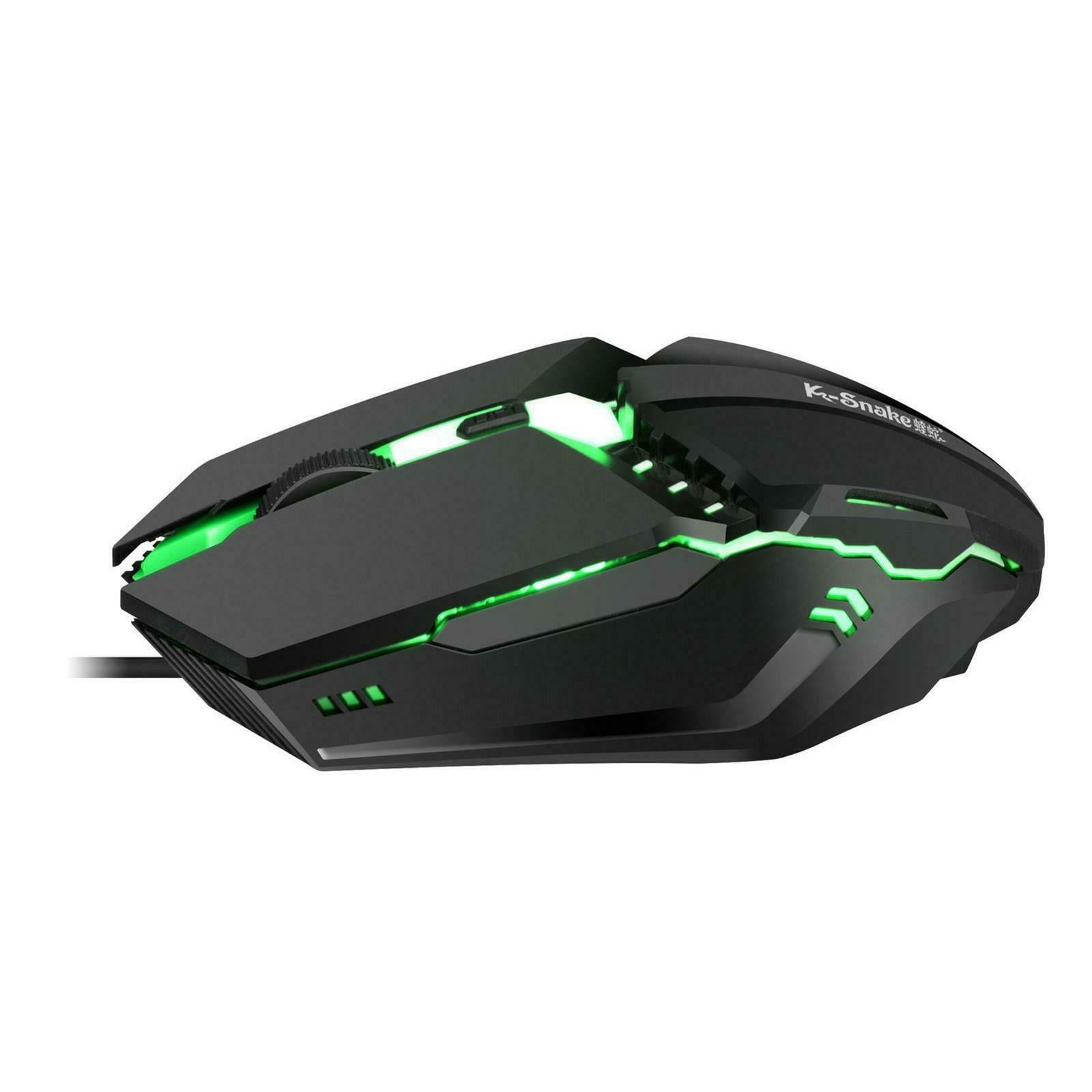 Programmable Wired Gaming Mouse RGB Lighting for Desktop Laptop PC Universal