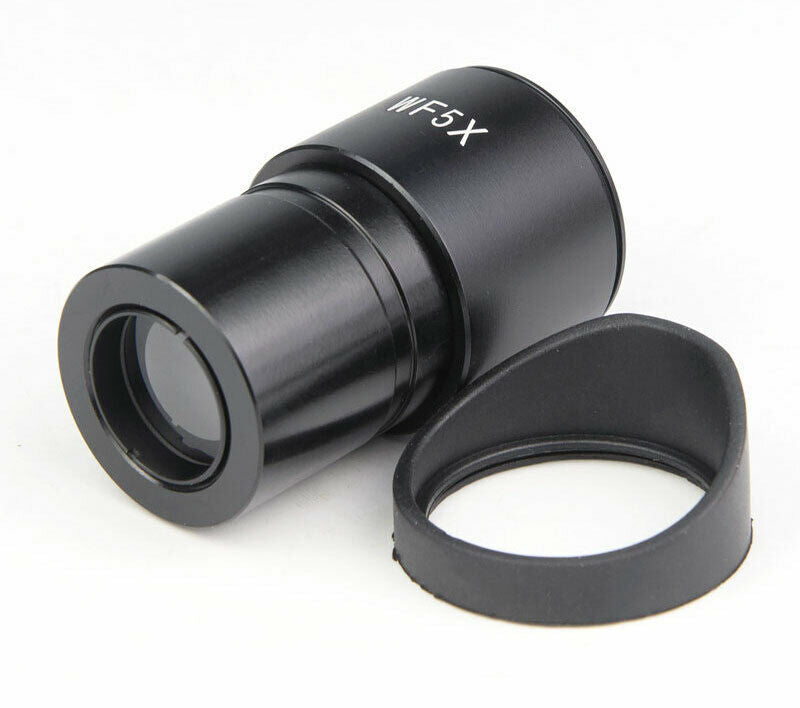 2PCS 5X Universal Stereo Microscope Eyepiece 30mm Optical Lens w/Rubber Eye Cups