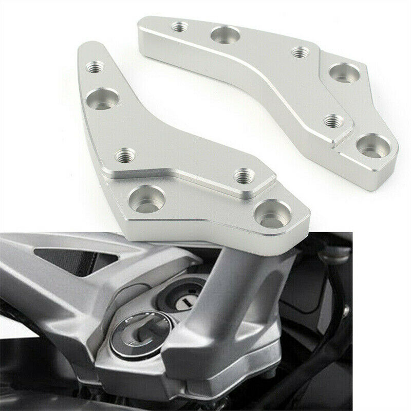 Fit For BMW K1600GT 2012-2019 Motorcycle Handlebar Risers Adapters Chrome