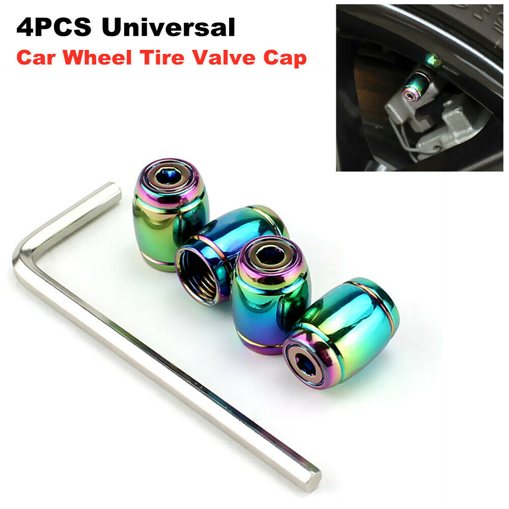 4pcs Alloy Car Wheel Tire Valve Cap Truck Nozzle Cover Anti-theft Air Dust Caps