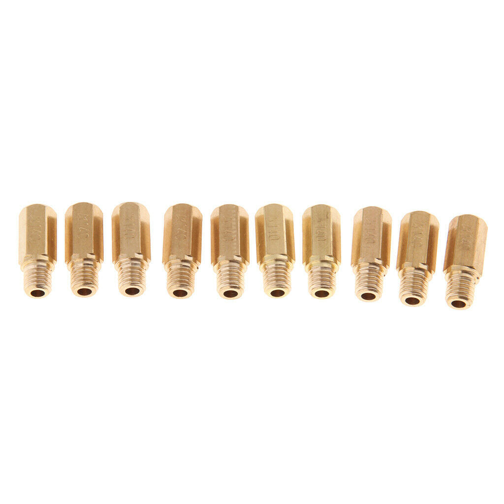 10Pcs Carburetor Carb Hex Main Jets 140 for PWK   FCR KOSO KOK